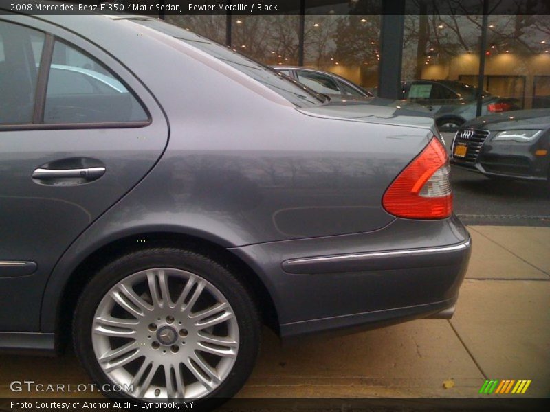 Pewter Metallic / Black 2008 Mercedes-Benz E 350 4Matic Sedan