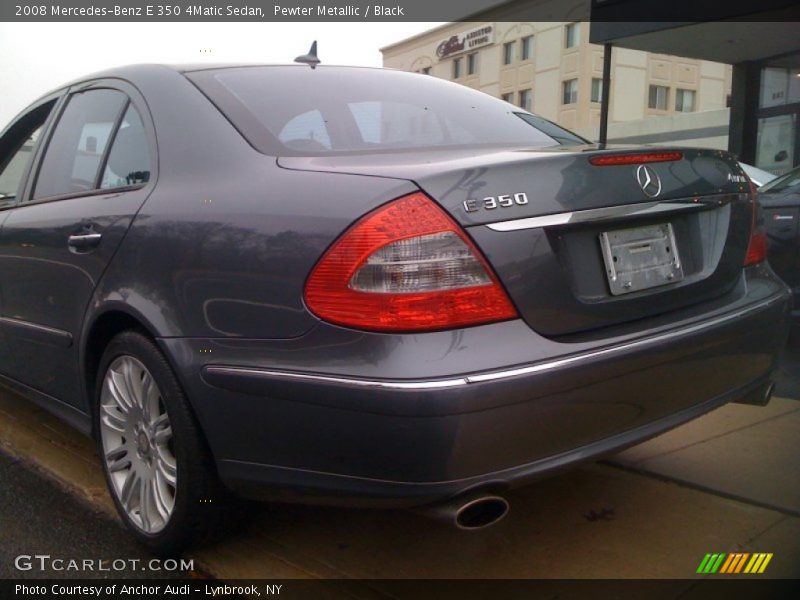 Pewter Metallic / Black 2008 Mercedes-Benz E 350 4Matic Sedan