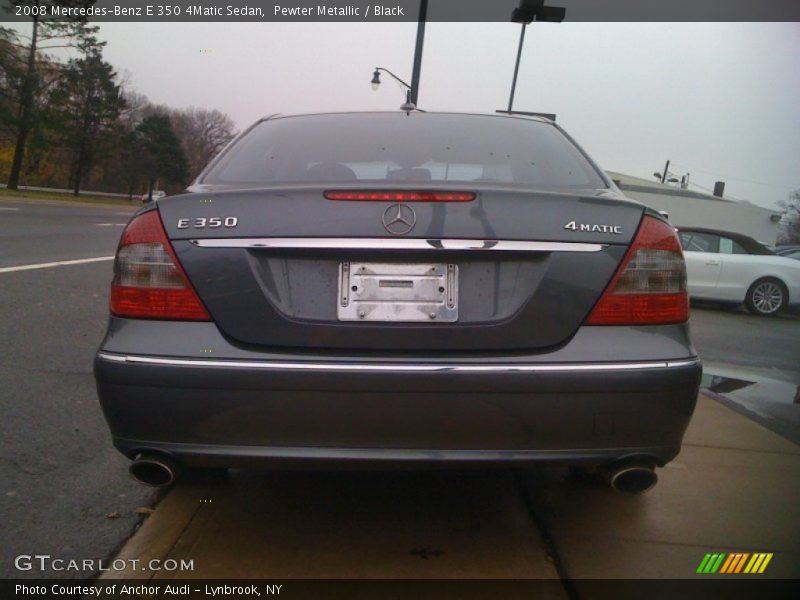 Pewter Metallic / Black 2008 Mercedes-Benz E 350 4Matic Sedan