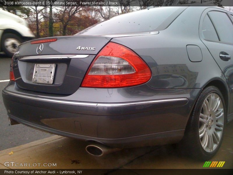 Pewter Metallic / Black 2008 Mercedes-Benz E 350 4Matic Sedan