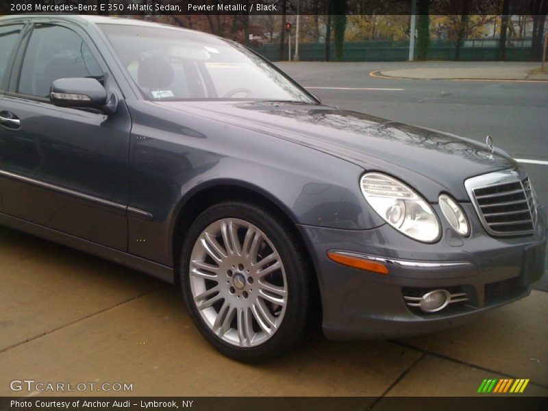 Pewter Metallic / Black 2008 Mercedes-Benz E 350 4Matic Sedan