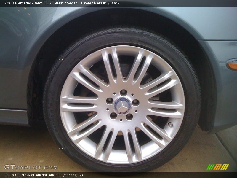 Pewter Metallic / Black 2008 Mercedes-Benz E 350 4Matic Sedan
