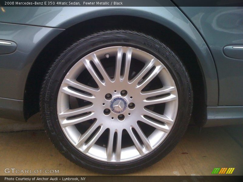 Pewter Metallic / Black 2008 Mercedes-Benz E 350 4Matic Sedan