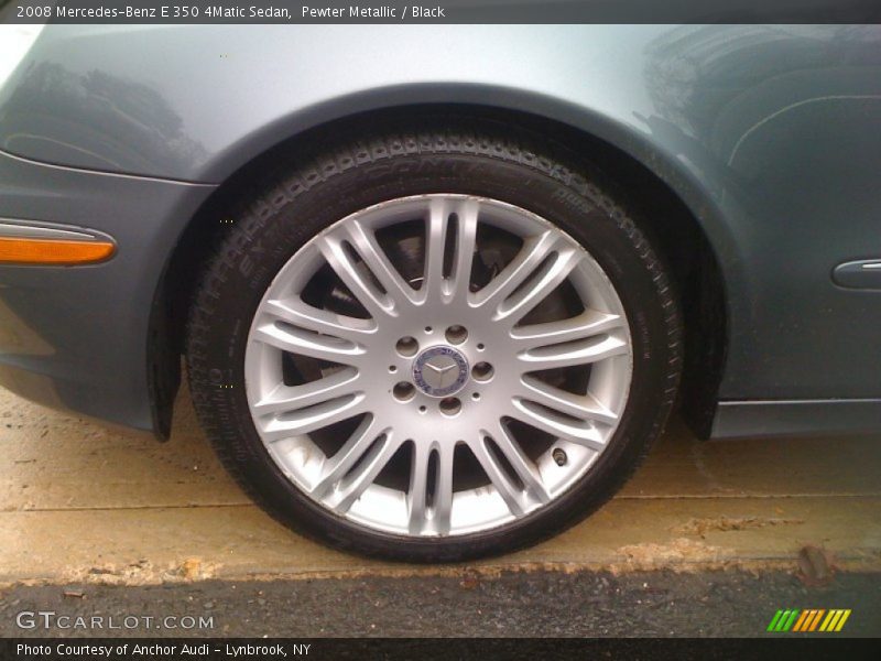 Pewter Metallic / Black 2008 Mercedes-Benz E 350 4Matic Sedan