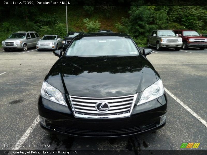 Obsidian Black / Black 2011 Lexus ES 350
