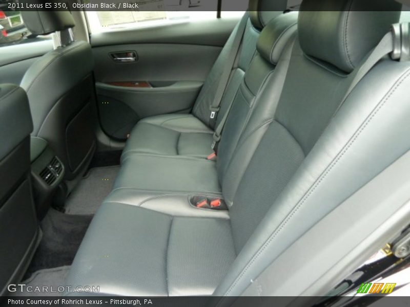 Obsidian Black / Black 2011 Lexus ES 350