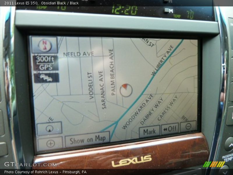 Obsidian Black / Black 2011 Lexus ES 350
