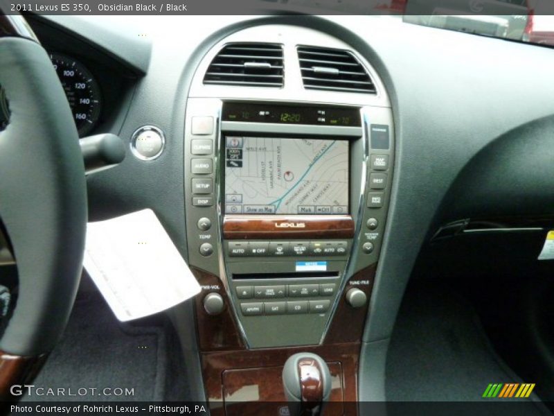 Obsidian Black / Black 2011 Lexus ES 350