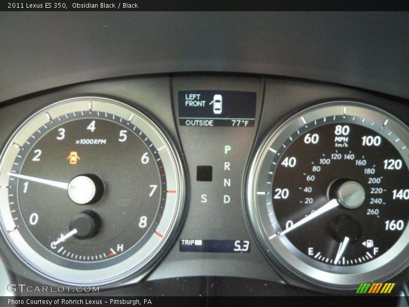 Obsidian Black / Black 2011 Lexus ES 350