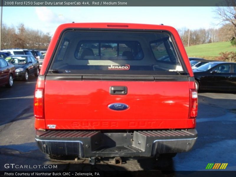 Red / Medium Stone 2008 Ford F250 Super Duty Lariat SuperCab 4x4
