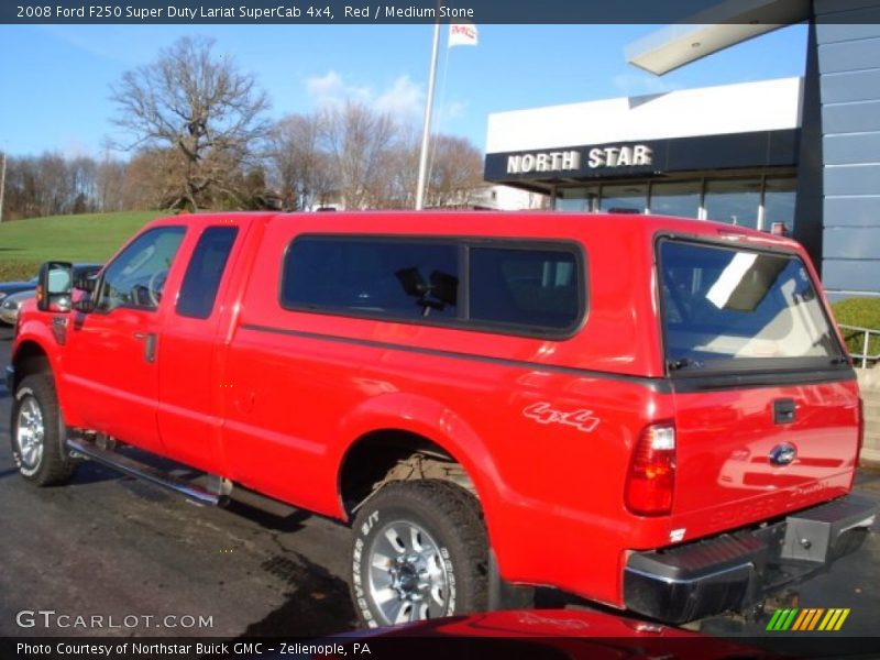 Red / Medium Stone 2008 Ford F250 Super Duty Lariat SuperCab 4x4