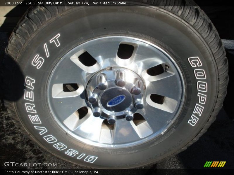 Red / Medium Stone 2008 Ford F250 Super Duty Lariat SuperCab 4x4
