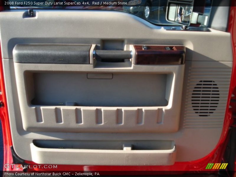 Red / Medium Stone 2008 Ford F250 Super Duty Lariat SuperCab 4x4