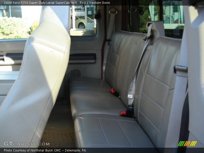 Red / Medium Stone 2008 Ford F250 Super Duty Lariat SuperCab 4x4