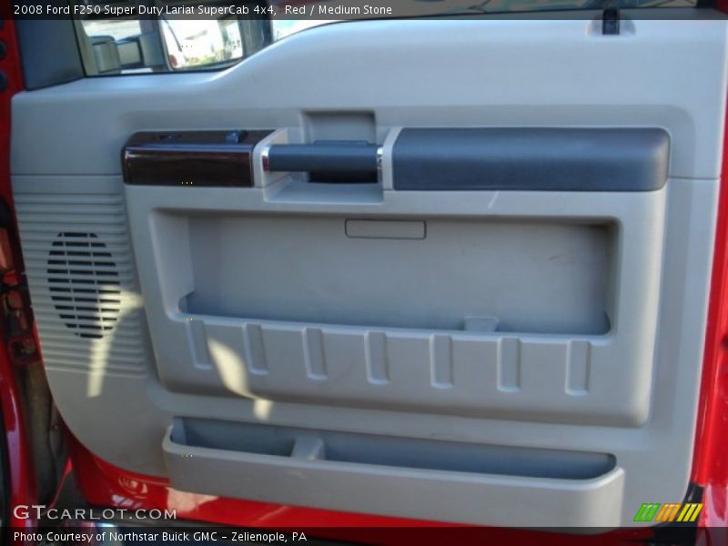 Red / Medium Stone 2008 Ford F250 Super Duty Lariat SuperCab 4x4
