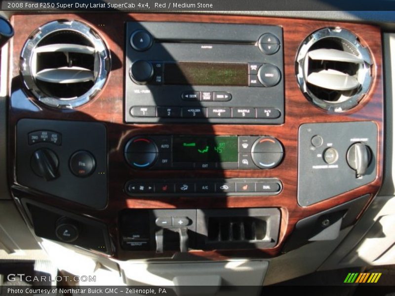 Red / Medium Stone 2008 Ford F250 Super Duty Lariat SuperCab 4x4