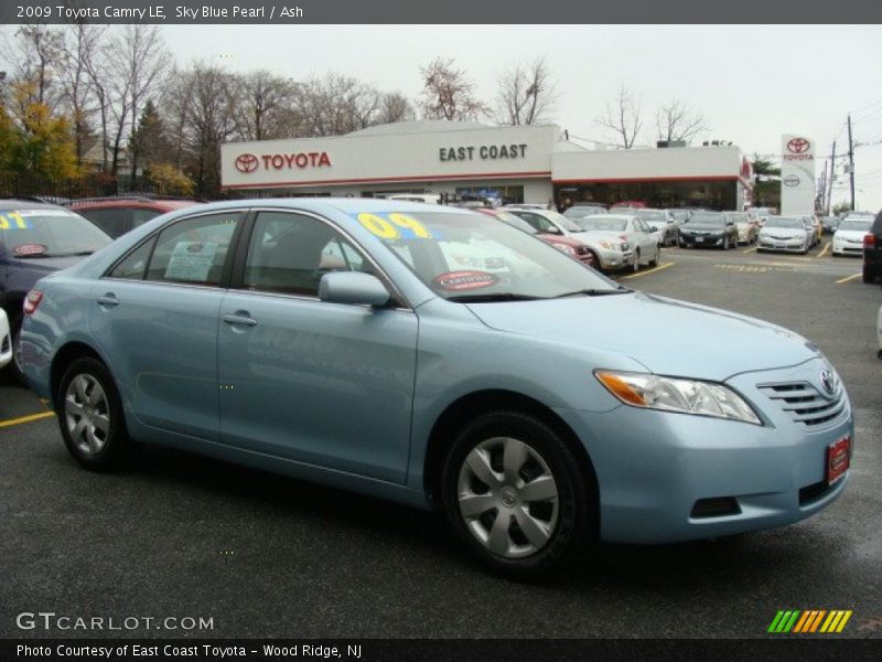 Sky Blue Pearl / Ash 2009 Toyota Camry LE