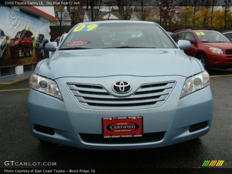 Sky Blue Pearl / Ash 2009 Toyota Camry LE