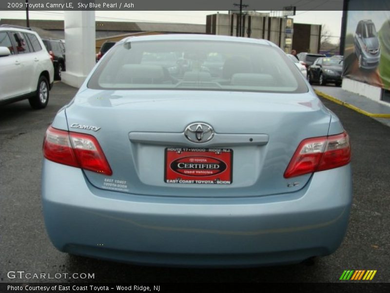 Sky Blue Pearl / Ash 2009 Toyota Camry LE