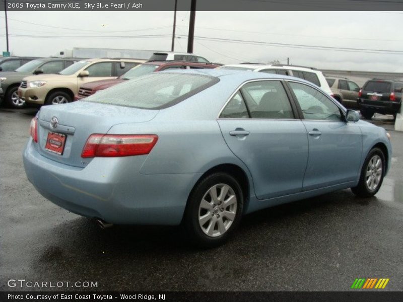 Sky Blue Pearl / Ash 2009 Toyota Camry XLE