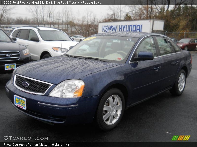 Dark Blue Pearl Metallic / Pebble Beige 2005 Ford Five Hundred SE