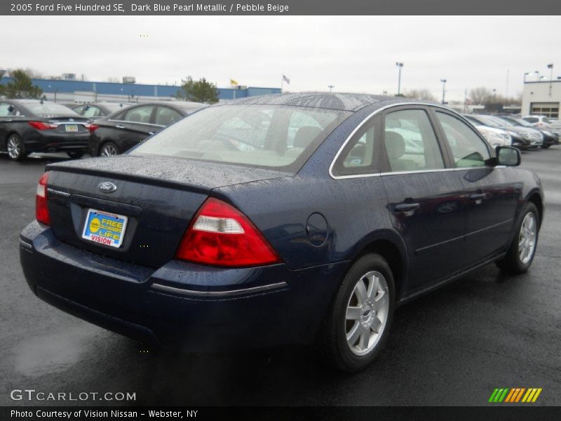 Dark Blue Pearl Metallic / Pebble Beige 2005 Ford Five Hundred SE