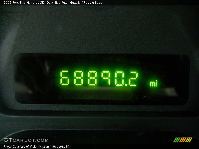 Dark Blue Pearl Metallic / Pebble Beige 2005 Ford Five Hundred SE