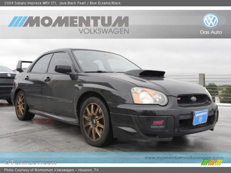 Java Black Pearl / Blue Ecsaine/Black 2004 Subaru Impreza WRX STi