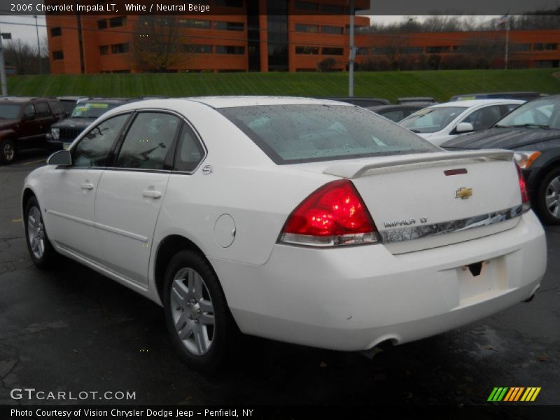 White / Neutral Beige 2006 Chevrolet Impala LT