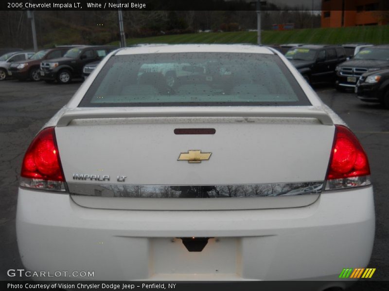 White / Neutral Beige 2006 Chevrolet Impala LT