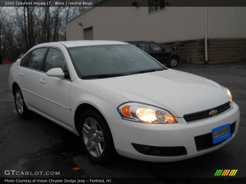 White / Neutral Beige 2006 Chevrolet Impala LT