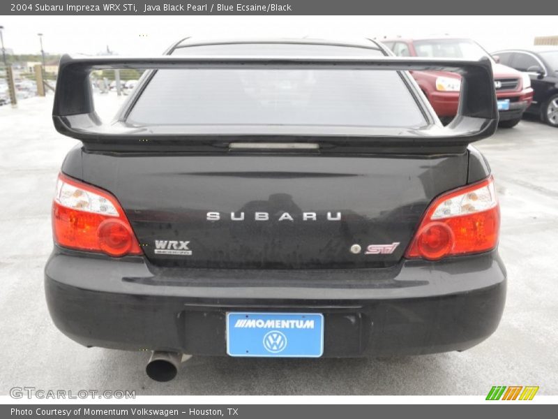 Java Black Pearl / Blue Ecsaine/Black 2004 Subaru Impreza WRX STi