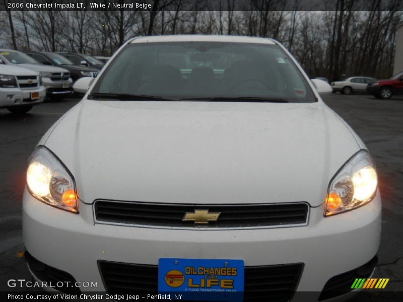 White / Neutral Beige 2006 Chevrolet Impala LT