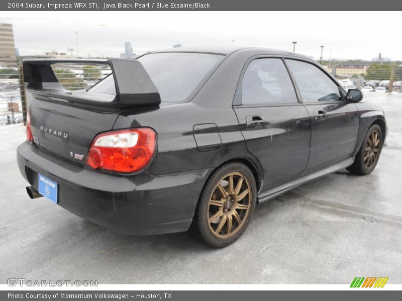 Java Black Pearl / Blue Ecsaine/Black 2004 Subaru Impreza WRX STi
