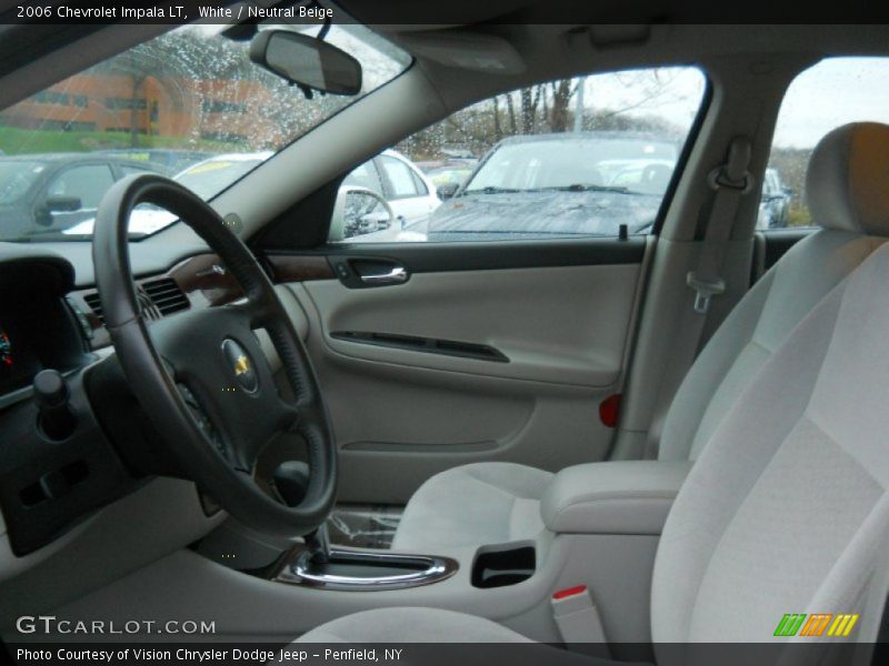 White / Neutral Beige 2006 Chevrolet Impala LT