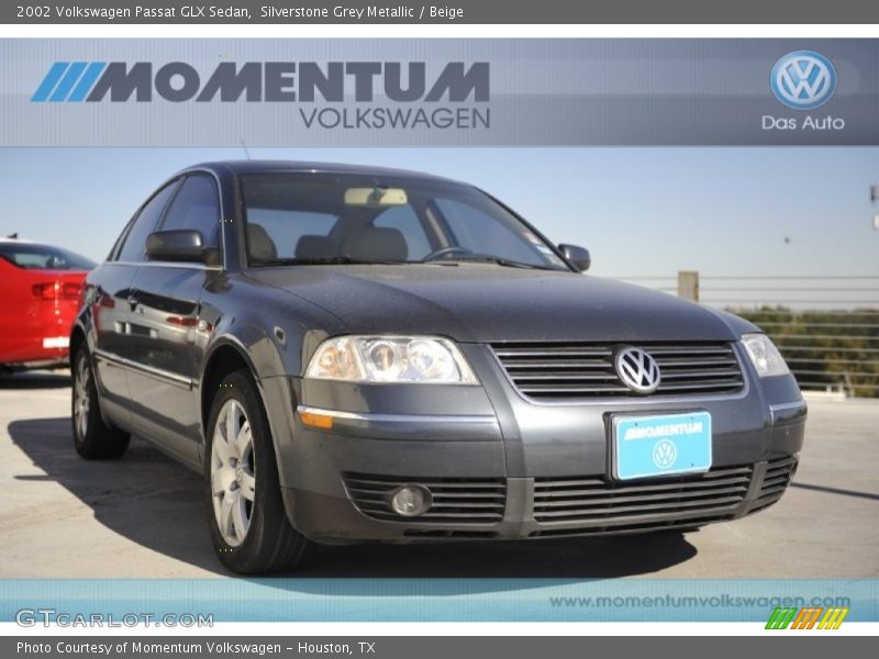 Silverstone Grey Metallic / Beige 2002 Volkswagen Passat GLX Sedan