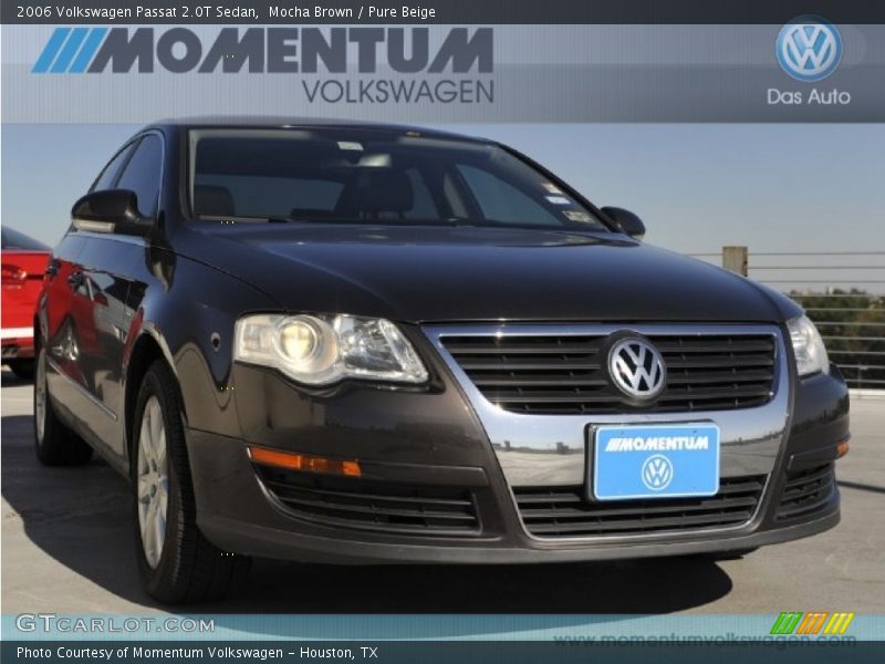 Mocha Brown / Pure Beige 2006 Volkswagen Passat 2.0T Sedan
