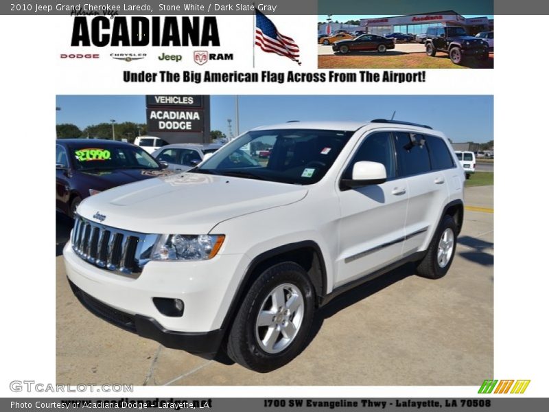 Stone White / Dark Slate Gray 2010 Jeep Grand Cherokee Laredo