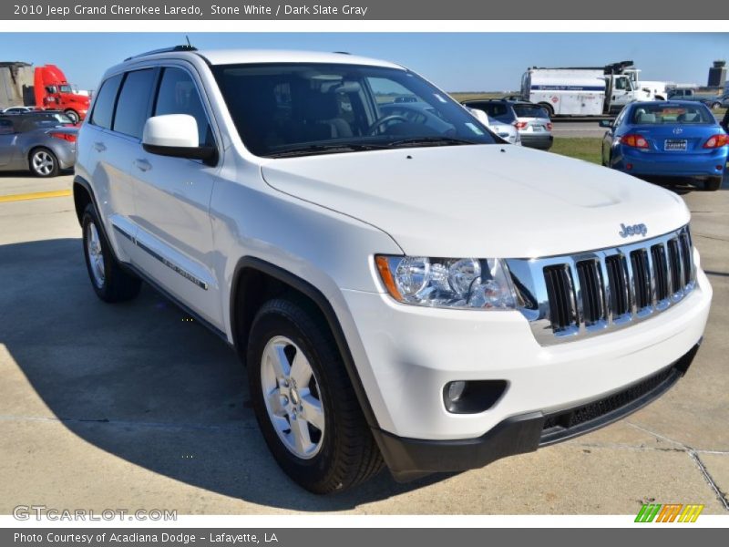 Stone White / Dark Slate Gray 2010 Jeep Grand Cherokee Laredo