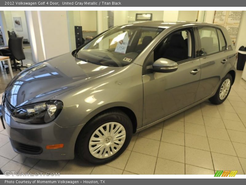 United Gray Metallic / Titan Black 2012 Volkswagen Golf 4 Door
