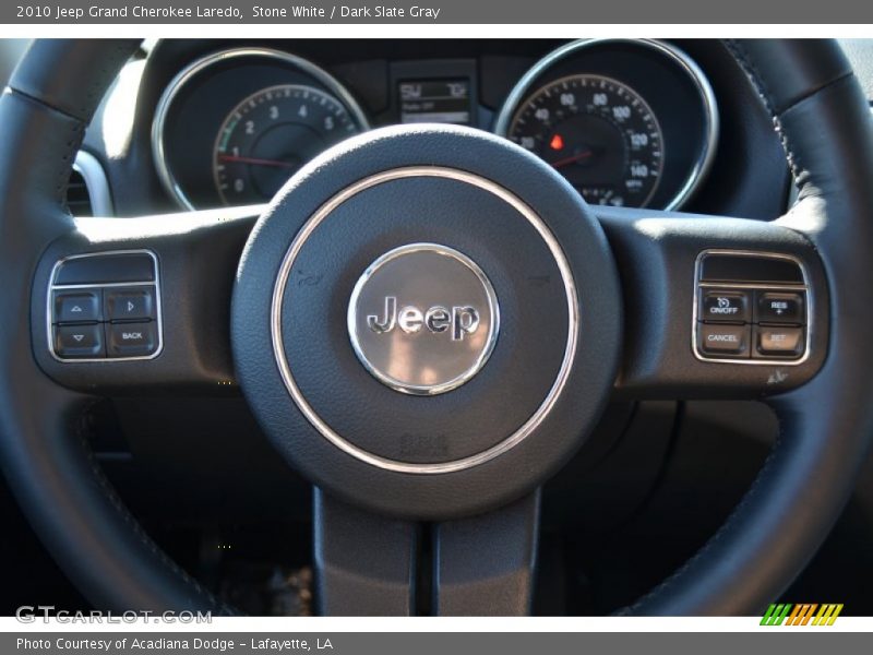 Stone White / Dark Slate Gray 2010 Jeep Grand Cherokee Laredo