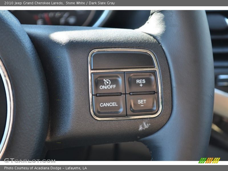 Stone White / Dark Slate Gray 2010 Jeep Grand Cherokee Laredo