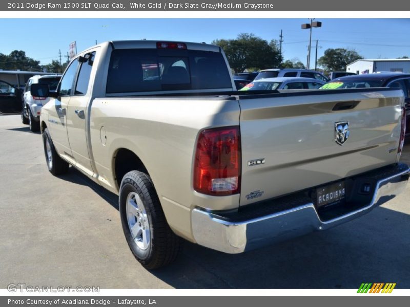 White Gold / Dark Slate Gray/Medium Graystone 2011 Dodge Ram 1500 SLT Quad Cab