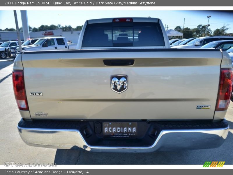 White Gold / Dark Slate Gray/Medium Graystone 2011 Dodge Ram 1500 SLT Quad Cab