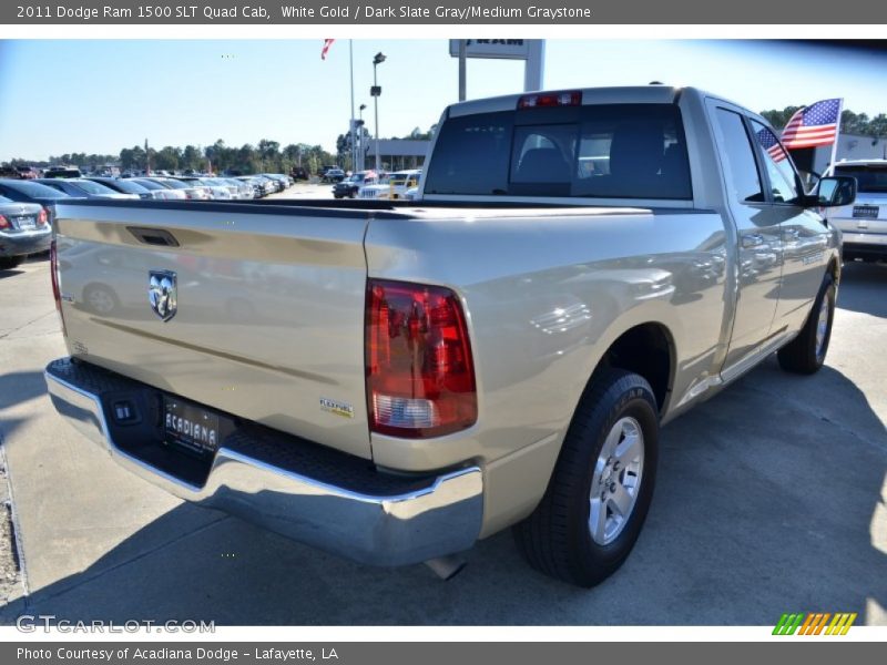 White Gold / Dark Slate Gray/Medium Graystone 2011 Dodge Ram 1500 SLT Quad Cab