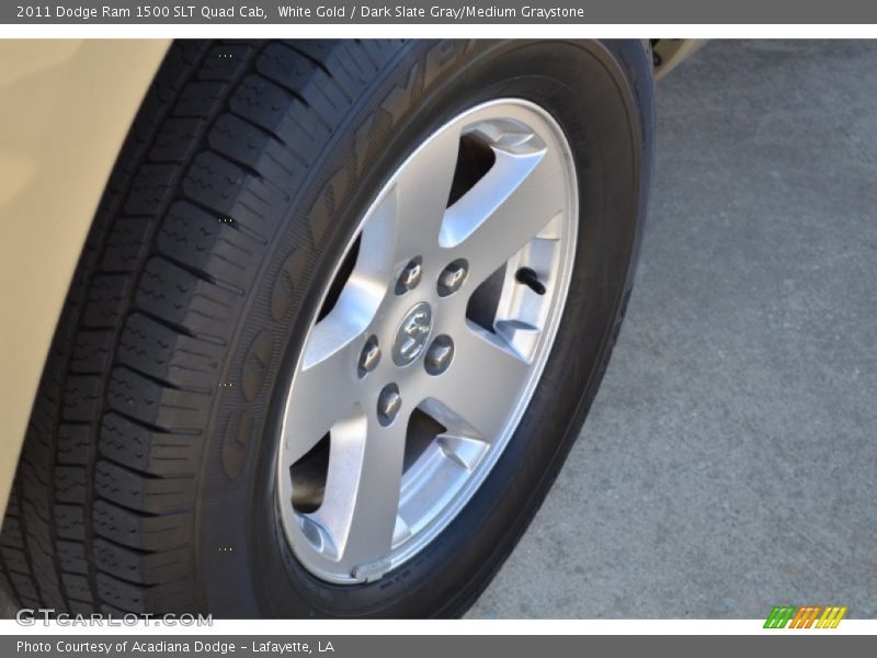 White Gold / Dark Slate Gray/Medium Graystone 2011 Dodge Ram 1500 SLT Quad Cab