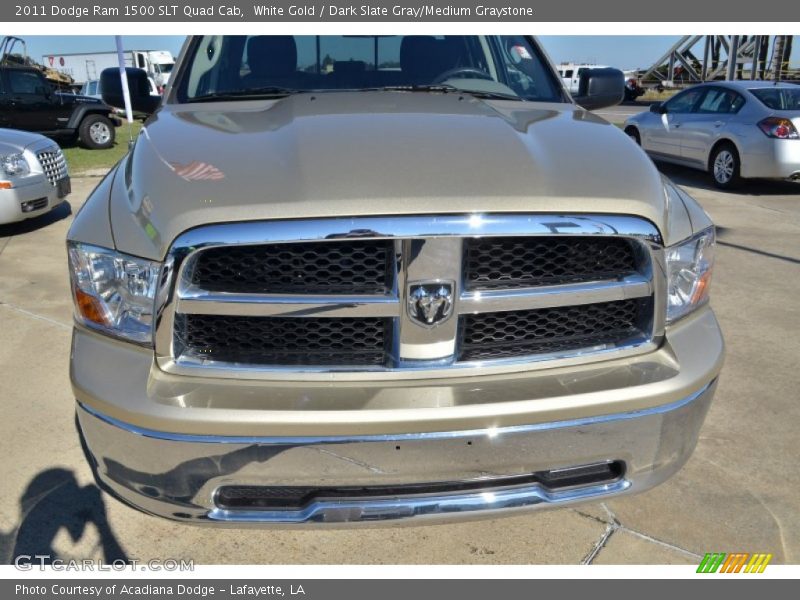 White Gold / Dark Slate Gray/Medium Graystone 2011 Dodge Ram 1500 SLT Quad Cab