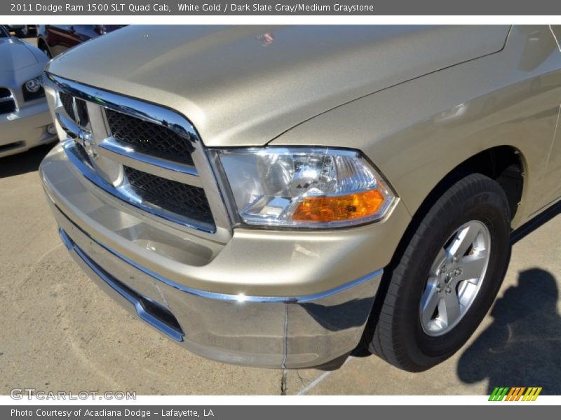 White Gold / Dark Slate Gray/Medium Graystone 2011 Dodge Ram 1500 SLT Quad Cab