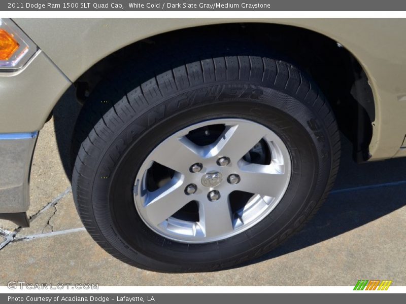 White Gold / Dark Slate Gray/Medium Graystone 2011 Dodge Ram 1500 SLT Quad Cab
