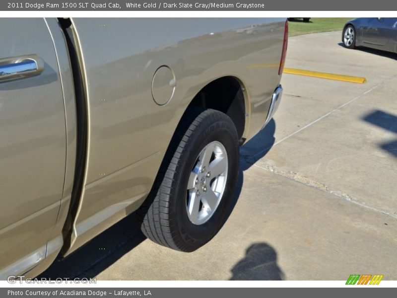 White Gold / Dark Slate Gray/Medium Graystone 2011 Dodge Ram 1500 SLT Quad Cab